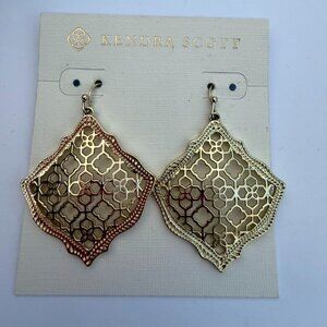 Kendra Scott Kristen Gold Filigree Earrings